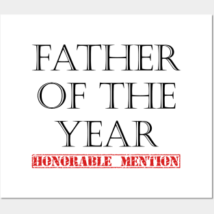 Father of the Year - Honorable Mention - Black Lettering Posters and Art